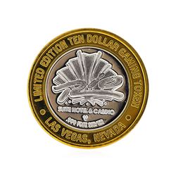 .999 Silver Rio Suite Hotel Las Vegas  $10 Casino Gaming Token Limited Edition