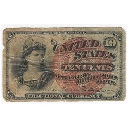 March 3, 1863 Ten Cent Fourth Issue Fractional Note