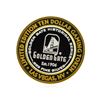 Image 2 : .999 Silver Golden Gate Las Vegas, Nevada $10 Casino Gaming Token Limited Editio