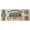 Image 1 : 1800s $1 The Sussex Bank Obsolete Bank Note CU