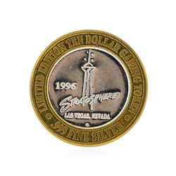 .999 Silver The Stratosphere Las Vegas, NV $10 Casino Gaming Token Limited Editi