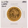 Image 1 : 1893 $10 Liberty Head Eagle Gold Coin