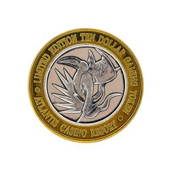 .999 Silver Atlantis Casino Resort Reno, NV $10 Casino Gaming Token Limited Edit