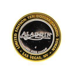 .999 Silver Aladin Las Vegas, Nevada $10 Casino Gaming Token Limited Edition