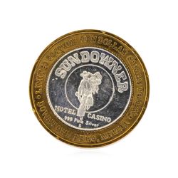 .999 Silver Sundowner Hotel Casino Reno, NV $10 Casino Gaming Token Limited Edit