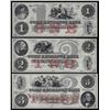 Image 1 : 1800s $1/$2/$3 The Corn Exchange Bank Obsolete Notes GEM CU