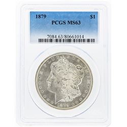 1879 $1 Morgan Silver Dollar PCGS Graded MS63