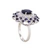 Image 3 : 14KT White Gold 5.43ctw Sapphire and Diamond Ring