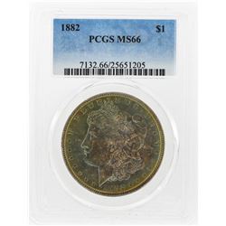 1882 $1 Morgan Silver Dollar PCGS Graded MS66