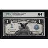 Image 1 : 1899 $1 Black Eagle Silver Certificate PMG Graded CU64 EPQ