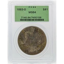 1883-O $1 Morgan Silver Dollar PCGS Graded MS64