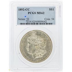 1892-CC $1 Morgan Silver Dollar PCGS Graded MS62