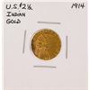 Image 1 : 1914 $2 1/2 Indian Head Quarter Eagle Gold Coin
