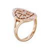 Image 3 : 14KT Rose Gold 0.52ctw Diamond Ring