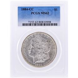 1884-CC $1 Morgan Silver Dollar PCGS Graded MS62