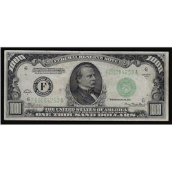 1934A $1000 Federal Reserve Bank Note Atlanta