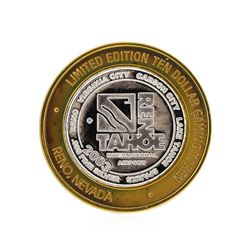.999 Silver Reno/Tahoe International Airport $10 Casino Gaming Token Limited Edi