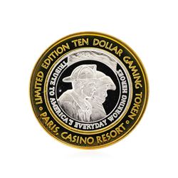 .999 Silver Paris Casino Resort Las Vegas, NV $10 Casino Gaming Token Limited Ed