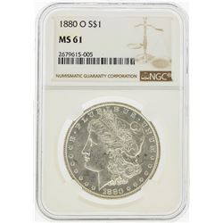 1880-O $1 Morgan Silver Dollar NGC Graded MS61