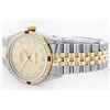 Image 9 : Mens Rolex Two Tone Diamond and Ruby Datejust Wristwatch