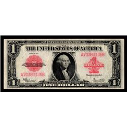 1923 $1 Legal Tender Note with Ink Bleed