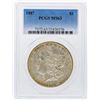 Image 1 : 1887 $1 Morgan Silver Dollar PCGS Graded MS63