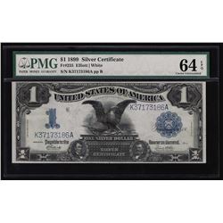 1899 $1 Black Eagle Silver Certificate PMG Graded CU64 EPQ