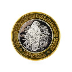 .999 Silver Peppermill Hotel Casino Reno, NV $10 Casino Gaming Token Limited Edi