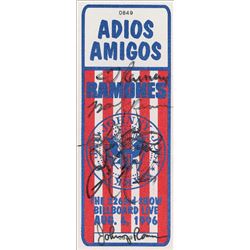 Ramones Signed Ticket