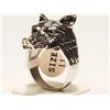 Image 2 : MEN'S STAINLESS STEEL WOLF RING ( APPROX. 15.50G)