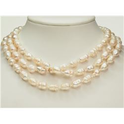 FW PEARL ENDLESS NECKLACE ( 48" LONG)