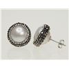 Image 2 : FW PEARL EARRINGS ACCENTED BY CRYSTALS