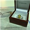 Image 2 : ONE OVAL CUT CITRINE & DIAMOND RING SET IN 925 STERLING SILVER SUGGESTED RETAIL VALUE $450.00