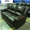 Image 1 : BROWN LEATHER POWER RECLINING SOFA