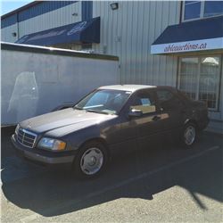 1997 MERCEDES - BENZ C230 4 DOOR, GREY, VIN# WDBHA23E0VF476447