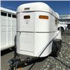 Image 2 : 1977 UBILT TANDEM AXLE HORSE TRAILER, WHITE