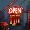 Image 1 : LIGHTED OPEN BUSINESS SIGN