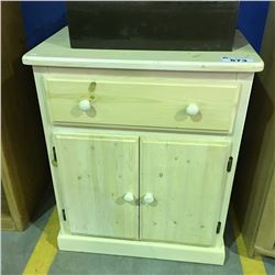 PINE SINGLE DRAWER CUPBOARD CABINET