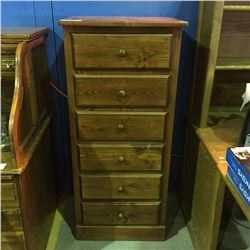 PINE 6 DRAWER HIGH BOY DRESSER