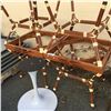 Image 1 : 4 ALUMINUM PATIO TABLE BASES & 1 ROUND PATIO TABLE BASE