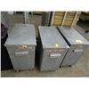 Image 1 : 3 Metal Ingredient Bins w/Plastic Liners - 3 Times the Money