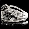 Image 2 : 14K White Gold 0.93ctw Fancy Color Diamond Ring