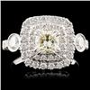 Image 1 : 18K Gold 1.59ctw Diamond Ring