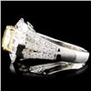 Image 3 : 18K Gold 3.62ctw Fancy Colored Diamond Ring