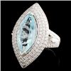Image 2 : 18K Gold 3.98ct Tourmaline & 1.60ctw Diamond Ring