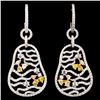 Image 1 : 18K Gold 3.01ctw Diamond Earrings