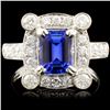 Image 1 : 18K Gold 2.01ct Tanzanite & 1.04ctw Diamond Ring