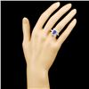 Image 4 : 18K Gold 2.01ct Tanzanite & 1.04ctw Diamond Ring