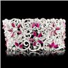 Image 1 : 18K Gold 16.51ct Ruby & 8.77ctw Diamond Bracelet