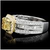 Image 3 : 18K Gold 2.21ctw Fancy Color Diamond Ring